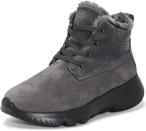 Botas de Nieve Antideslizantes Calientes Talla 45, Gris Hot on Sale