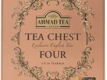 Ahmad Tea Chest Cuatro Cuatro Tés Ingleses Exclusivo, 4 x 10 Bolsitas, Tè Verde, 40uds Online now