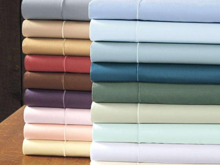 Camellia 400 Thread Count Cotton Sateen Flat Sheet Sale