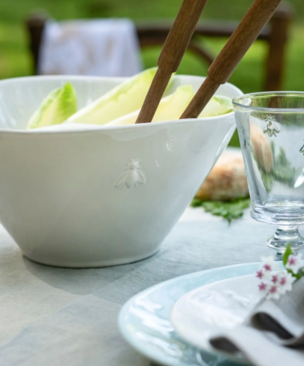 Ceramic Salad Serving Bowl, La Rochère Provencal Bee Cheap