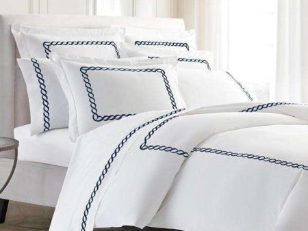 Pisano Eucalyptus Percale Embroidered Pillow Shams Discount