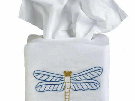 Hamptons Dragonfly Tissue Box Cover For Cheap