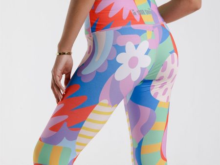 Flowery Leggings Hot on Sale