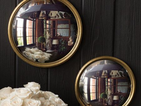 Gold Leaf Convex Mirror For Cheap