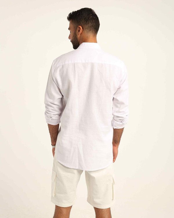 White Linen Shirt For Discount