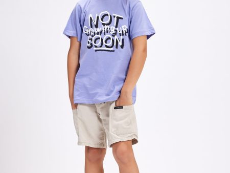 Not Growing Up Soon Printed Kids Tee For Cheap