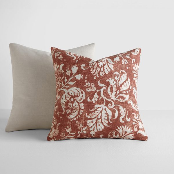 2-Pack Distressed Floral Décor Throw Pillows Sale