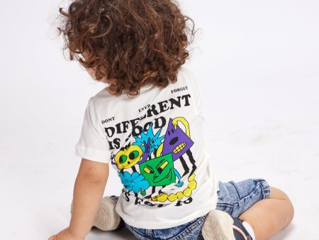 Different Is Good Printed Kids Tee Supply