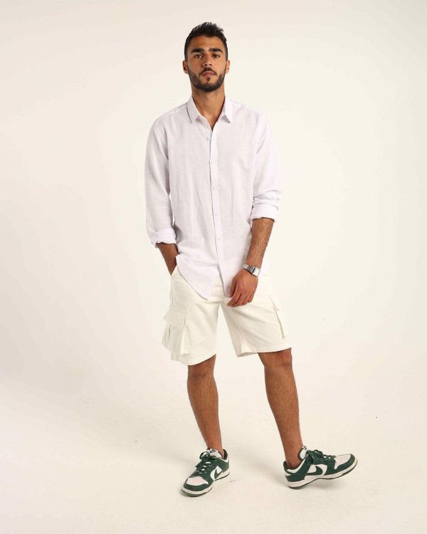 White Linen Shirt For Discount