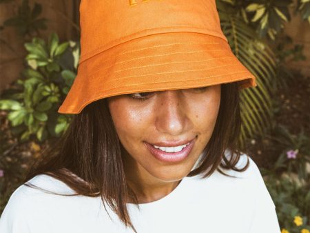 Orange IYS Bucket Hat For Cheap