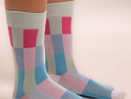 Blue Party Stripes Neck Socks Cheap