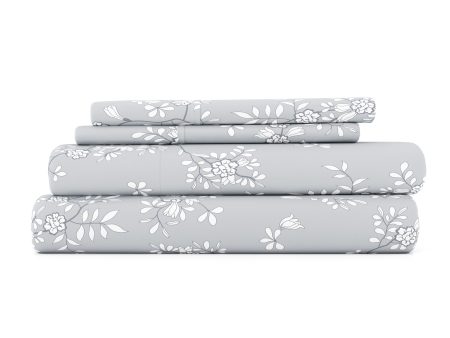 Trellis Vine Pattern 4-Piece Sheet Set For Cheap