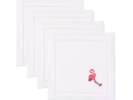 Flamingo | Cocktail Napkins, Set of 4 Online now