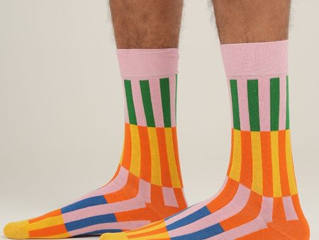 Retro Multicolor Neck Socks Fashion