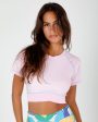 Rose Stitched Cropped T-shirts Sale