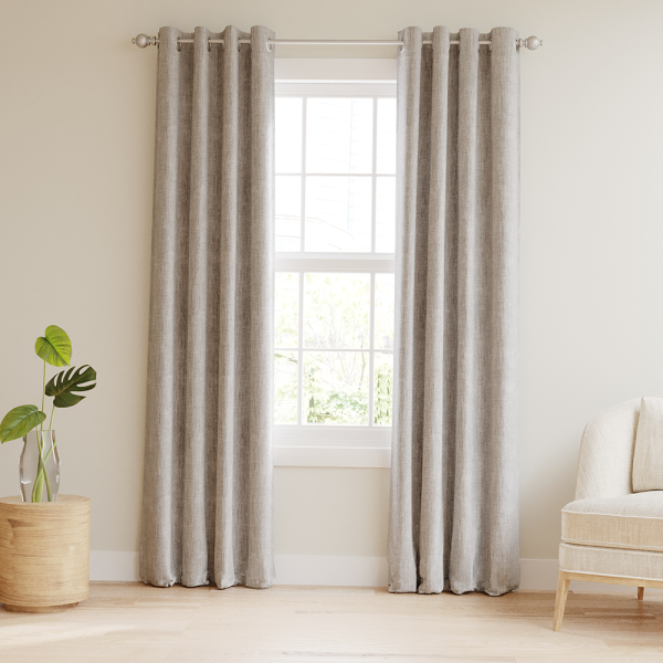 100% Total Blackout Linen Blend Grommet Curtains (Sale) Online Hot Sale