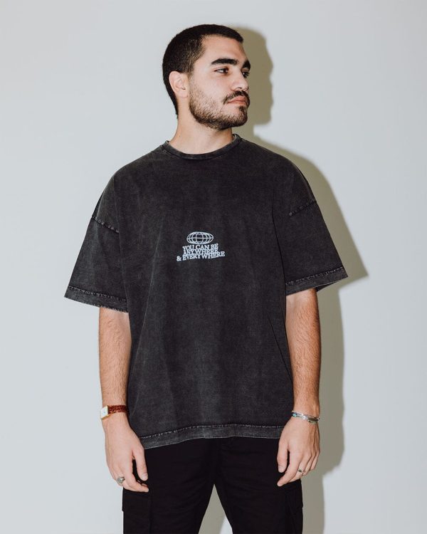 Anywhere & Everywhere Acid Washed Oversized Tee Supply