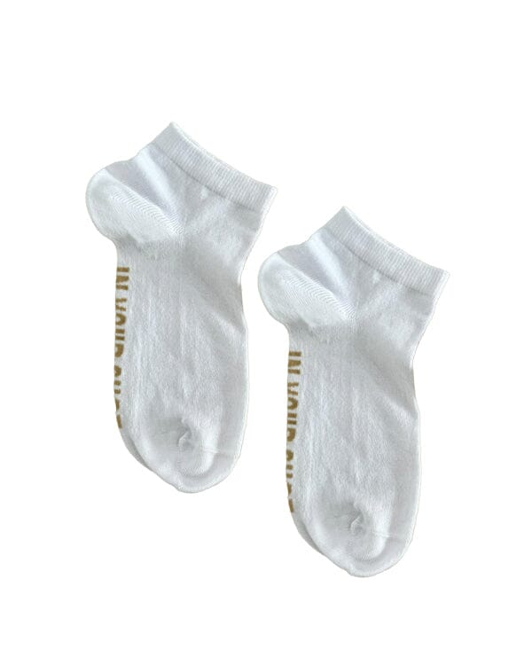 Solid White Short Socks For Sale