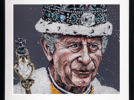 King Charles Paper Print by Paul Oz Online now